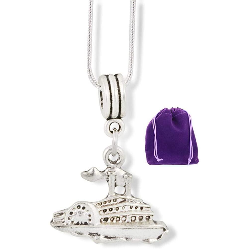 River Boat Necklace - Steam Ship Pendant for Boat People